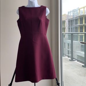 Kate Spade maroon sleeveless a-line dress